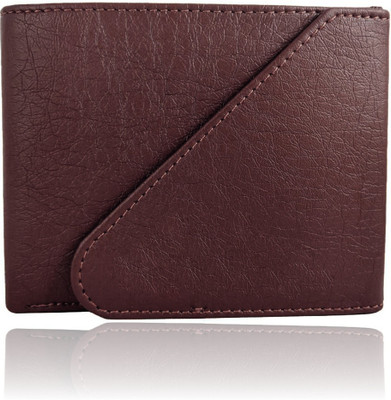MOBIPHONICS Men Brown Artificial Leather Wallet(5 Card Slots)