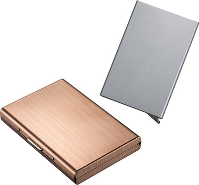 Stealodeal Silver Automatic Pop-Up RFID Case With Full Rose Gold Bracket 8 Card Holder(Set of 2, Silver, Maroon)
Stealodeal Silver Automatic Pop-Up RFID Case With Full Rose Gold Bracket 8 Card Holder(Set of 2, Silver, Maroon)