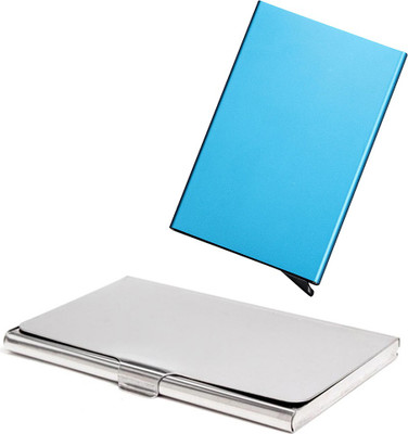 Stealodeal Blue Automatic Pop-Up RFID Case With Silver Stainless Steel 8 Card Holder(Set of 2, Blue, Silver)
Stealodeal Blue Automatic Pop-Up RFID Case With Silver Stainless Steel 8 Card Holder(Set of 2, Blue, Silver)