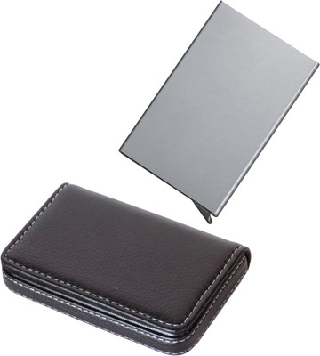 Stealodeal Silver Automatic Pop-Up RFID Case With Black Leather 8 Card Holder(Set of 2, Silver, Black)
Stealodeal Silver Automatic Pop-Up RFID Case With Black Leather 8 Card Holder(Set of 2, Silver, Black)