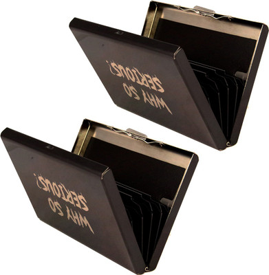 Stealodeal |Pack of 2| Exclusive ♠ Black Why So Serious Debit/Credit 6 Card Holder(Set of 2, Black)
Stealodeal |Pack of 2| Exclusive ♠ Black Why So Serious Debit/Credit 6 Card Holder(Set of 2, Black)