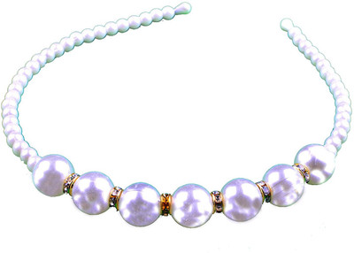 Confidence Easy & Soft Hair Accessories / Hair Bands / Head bands For Kids Party Wear Hair Band(White)
