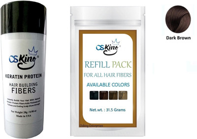 Osking Hair Building Fiber 31.5grams Refill + Fiber 28 grams suitable for men and women, Available in Different Size and Colours. (Dark brown)(31.5 g)
Osking Hair Building Fiber 31.5grams Refill + Fiber 28 grams suitable for men and women, Available in Different Size and Colours. (Dark brown)(31.5 g)