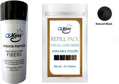 Osking Hair Building Fiber 31.5 grams Refill + Fiber 28 grams suitable for men and women, Available in Different Size and Colours.(Natural Black)(31.5 g)
Osking Hair Building Fiber 31.5 grams Refill + Fiber 28 grams suitable for men and women, Available in Different Size and Colours.(Natural Black)(31.5 g)