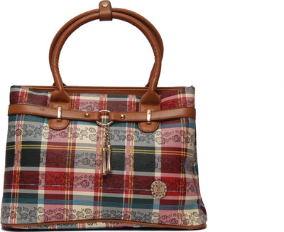 Louise Belgium Hand-held Bag(Brown, Maroon)