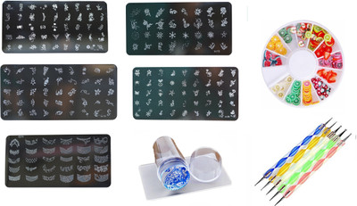 Royalkart Nail Art Stamping Kit With Silicone Stamper & Dotting Tool (Multicolor)(multicolor)
Royalkart Nail Art Stamping Kit With Silicone Stamper & Dotting Tool (Multicolor)(multicolor)