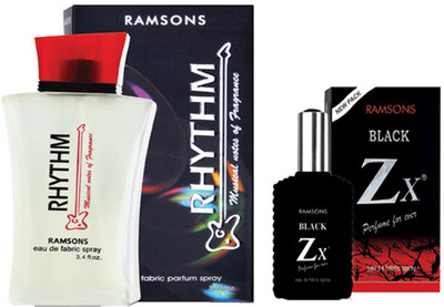 Romsons EACH COMBO PACK CONTAINS-1 RAMSONS RHYTHM PERFUME 40 ML+1 RAMSONS BLACK ZX PERFUME 30 ML Eau de Parfum - 100 ml(For Men & Women)
Romsons EACH COMBO PACK CONTAINS-1 RAMSONS RHYTHM PERFUME 40 ML+1 RAMSONS BLACK ZX PERFUME 30 ML Eau de Parfum - 100 ml(For Men & Women)