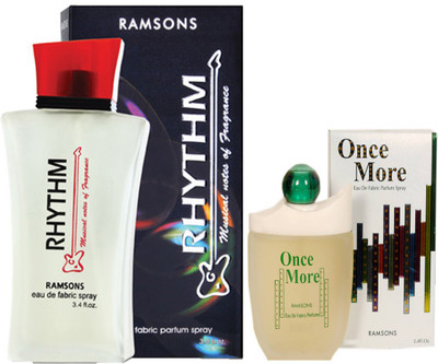 Romsons RHYTHM PERFUME 100 ML+ ONCE MORE PERFUME 40 ML Eau de Parfum - 100 ml(For Men & Women)
Romsons RHYTHM PERFUME 100 ML+ ONCE MORE PERFUME 40 ML Eau de Parfum - 100 ml(For Men & Women)
