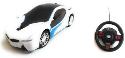 The Game Begins Remote Control Car, Toys for kids, White Color(White)