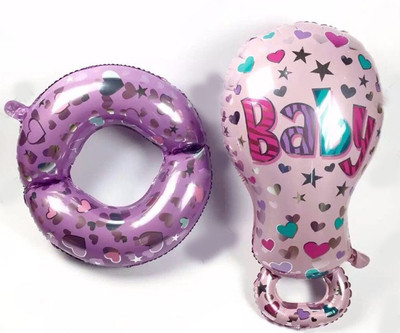 AMFIN Printed 85*52cm Large Baby Pacifier Nipple Foil Balloons for Baby Shower Boy Girl 1st Birthday Layout Party Decoration Balloons-Pink Balloon(Pink, Pack of 1)
AMFIN Printed 85*52cm Large Baby Pacifier Nipple Foil Balloons for Baby Shower Boy Girl 1st Birthday Layout Party Decoration Balloons-Pink Balloon(Pink, Pack of 1)