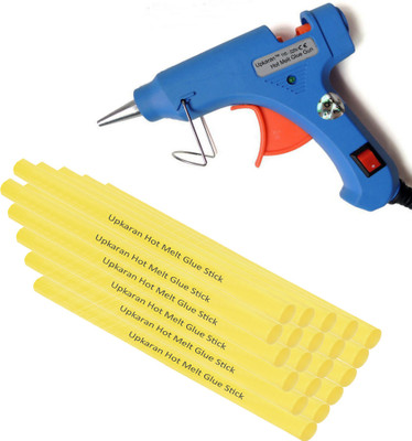 Upkaran Electric 20W Hot Melt Glue Gun With 20 Pcs Free Standard Yellow Hot Melt Glue Sticks(8inch) Standard Temperature Corded Glue Gun(7 mm)
Upkaran Electric 20W Hot Melt Glue Gun With 20 Pcs Free Standard Yellow Hot Melt Glue Sticks(8inch) Standard Temperature Corded Glue Gun(7 mm)