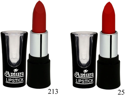 AMURA A-100 Smart Look LipStick Set of 2(213, 25, 4.5 g)