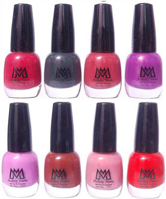 Makeup Mania Premium Nail Polish - Combo of 8 Trendy Nail Paint Set- (MM# 24-31) Red, Grey, Purple, Light Pink, Nude, Blood Red(Pack of 8)
Makeup Mania Premium Nail Polish - Combo of 8 Trendy Nail Paint Set- (MM# 24-31) Red, Grey, Purple, Light Pink, Nude, Blood Red(Pack of 8)