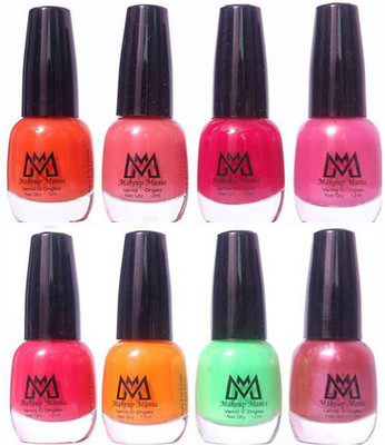 Makeup Mania Premium Nail Polish - Combo of 8 Trendy Nail Paint Set- (MM# 26-29) Orange, Light Pink, Red, Mauve, Haldi Yellow, Sea Green(Pack of 8)
Makeup Mania Premium Nail Polish - Combo of 8 Trendy Nail Paint Set- (MM# 26-29) Orange, Light Pink, Red, Mauve, Haldi Yellow, Sea Green(Pack of 8)