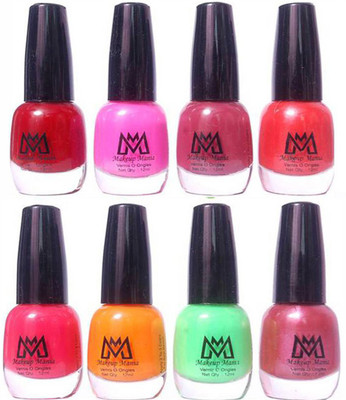 Makeup Mania Premium Nail Polish - Combo of 8 Trendy Nail Paint Set- (MM# 26-35) Blood Red, Pinkish Mauve, Brown, Carrot Orange, Sea Green, Brown(Pack of 8)
Makeup Mania Premium Nail Polish - Combo of 8 Trendy Nail Paint Set- (MM# 26-35) Blood Red, Pinkish Mauve, Brown, Carrot Orange, Sea Green, Brown(Pack of 8)