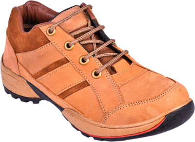 SHREE GOVIND Leather Casual Boots For Men(Tan