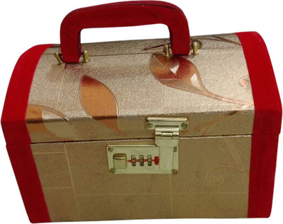 Haryana Craft Haryana carft Golden And Red Flower Paper Palki Vanity Box / Cosmetic Box / Jewellery Box / Bangle Box In Heavy Hard Coated Material With Lock Size : L*B*H 24*15*18* , Vanity Box, Make Up Kit Vanity Box(Golden)
Haryana Craft Haryana carft Golden And Red Flower Paper Palki Vanity Box / Cosmetic Box / Jewellery Box / Bangle Box In Heavy Hard Coated Material With Lock Size : L*B*H 24*15*18* , Vanity Box, Make Up Kit Vanity Box(Golden)