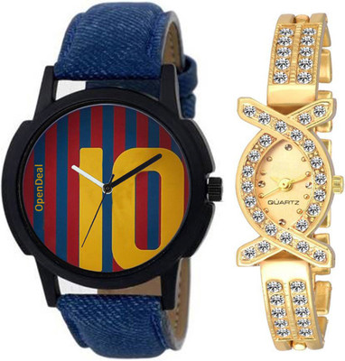 OpenDeal OD-C2-010 New Arrival Stylish Combo Couple Watch For Boys & Girls Watch - For Men & Women