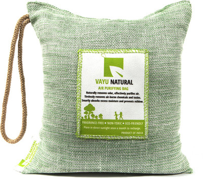 Breathe Fresh Vayu Natural - Air Purifying Bag - 100% Activated Charcoal, Natural Air Purfier, Eliminates Odor and Pollutants 500-g Portable Room Air Purifier(Green)
Breathe Fresh Vayu Natural - Air Purifying Bag - 100% Activated Charcoal, Natural Air Purfier, Eliminates Odor and Pollutants 500-g Portable Room Air Purifier(Green)