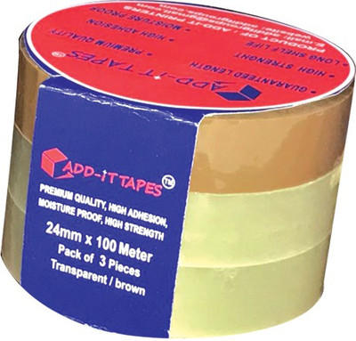 Add-It Tapes Single Sided Tapes Manual Tapes (Manual)(Set of 3, transparent, Brown)
Add-It Tapes Single Sided Tapes Manual Tapes (Manual)(Set of 3, transparent, Brown)