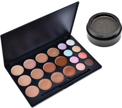 GlamGals Buy 20 Color Matte Finish Waterproof Concealer Palette (100gm) & Get Liquid Metal Eyeshadow - Black(12.6gm)(Set of 1)
GlamGals Buy 20 Color Matte Finish Waterproof Concealer Palette (100gm) & Get Liquid Metal Eyeshadow - Black(12.6gm)(Set of 1)