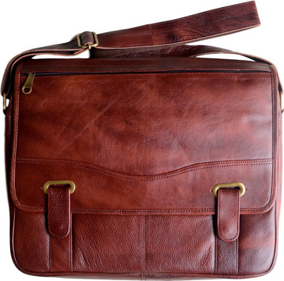 Dhakkan Dukaan 16 inch Laptop Messenger Bag(Brown)