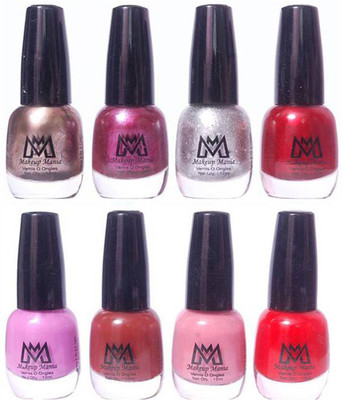 Makeup Mania Premium Nail Polish - Combo of 8 Trendy Nail Paint Set- (MM# 24-28) Grey Silver, Silver Glitter, Shine Maroon, Light Pink, Nude, Blood Red(Pack of 8)
Makeup Mania Premium Nail Polish - Combo of 8 Trendy Nail Paint Set- (MM# 24-28) Grey Silver, Silver Glitter, Shine Maroon, Light Pink, Nude, Blood Red(Pack of 8)
