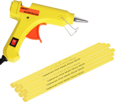 Upkaran Yellow electric 20W Hot Melt Glue Gun With 9 Pcs Free Big Yellow Hot Melt Glue Sticks(8inch) Standard Temperature Corded Glue Gun(7 mm)
Upkaran Yellow electric 20W Hot Melt Glue Gun With 9 Pcs Free Big Yellow Hot Melt Glue Sticks(8inch) Standard Temperature Corded Glue Gun(7 mm)
