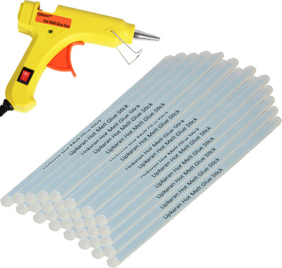 Upkaran Yellow Super Mini 20W On Off Switch And Indicator With 30 Hot Melt Glue Sticks Standard Temperature Corded Glue Gun(7 mm)
Upkaran Yellow Super Mini 20W On Off Switch And Indicator With 30 Hot Melt Glue Sticks Standard Temperature Corded Glue Gun(7 mm)