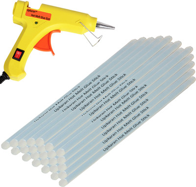 Upkaran Yellow Super Mini 20W On Off Switch And Indicator With 25 Hot Melt Glue Sticks Standard Temperature Corded Glue Gun(7 mm)
Upkaran Yellow Super Mini 20W On Off Switch And Indicator With 25 Hot Melt Glue Sticks Standard Temperature Corded Glue Gun(7 mm)