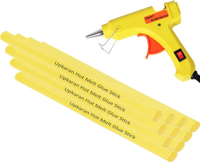 Upkaran Hot Melt Glue Gun kit 20 Watt With 10 Glue Sticks For Furniture, Decorations, Quick Repairs, Bonding Cloth and Paper Quilling High-Tech Professional Standard Temperature Corded Glue Gun(7 mm)
Upkaran Hot Melt Glue Gun kit 20 Watt With 10 Glue Sticks For Furniture, Decorations, Quick Repairs, Bonding Cloth and Paper Quilling High-Tech Professional Standard Temperature Corded Glue Gun(7 mm)