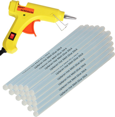 Upkaran Yellow Super Mini 20W On Off Switch And Indicator With 20 Hot Melt Glue Sticks Standard Temperature Corded Glue Gun(7 mm)
Upkaran Yellow Super Mini 20W On Off Switch And Indicator With 20 Hot Melt Glue Sticks Standard Temperature Corded Glue Gun(7 mm)