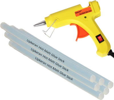 Upkaran Professional 20 Watt with 6 Hot Melt Glue Sticks (8inch/20cm) Standard Temperature Corded Glue Gun(7 mm)
Upkaran Professional 20 Watt with 6 Hot Melt Glue Sticks (8inch/20cm) Standard Temperature Corded Glue Gun(7 mm)