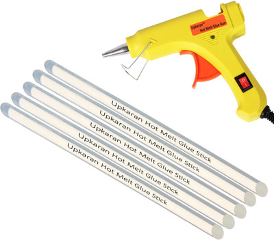 Upkaran Yellow 20W Watt Mini Electronic Hot Glue Gun with On Off Switch and 5 Hot Melt Glue Sticks for Crafts, Repair Work and Hobby Combo Kit Standard Temperature Corded Glue Gun(7 mm)
Upkaran Yellow 20W Watt Mini Electronic Hot Glue Gun with On Off Switch and 5 Hot Melt Glue Sticks for Crafts, Repair Work and Hobby Combo Kit Standard Temperature Corded Glue Gun(7 mm)