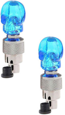 Asraw Skull Shaped Tyre Led Motion Sensor Light LED Wheel Reflectors(Blue)