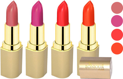 Bonjour Paris Soft Creame Matte Lipstick(Nude-Purple-Light Red-Dark Orange, 16.8 g)
Bonjour Paris Soft Creame Matte Lipstick(Nude-Purple-Light Red-Dark Orange, 16.8 g)