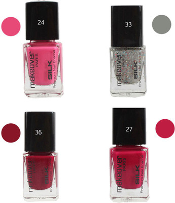 Makeover Professional Nail Paint Combo (Natural-Pink-24 , Sparking-Silver-33 , Dark-Magneta-36 , Love-Affair-27) Multi(Pack of 4)
Makeover Professional Nail Paint Combo (Natural-Pink-24 , Sparking-Silver-33 , Dark-Magneta-36 , Love-Affair-27) Multi(Pack of 4)