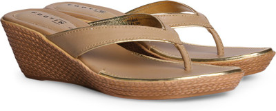 FootIn Women Beige Wedges