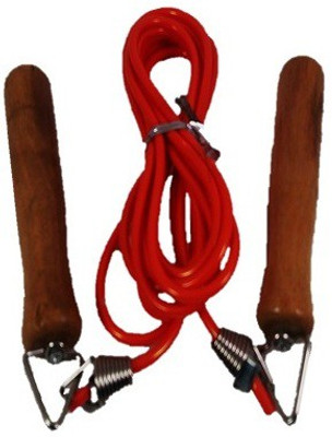 Smart skipping rope wooden 102 Freestyle Skipping Rope(Red, Length: 259 cm)