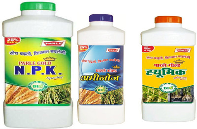 Parle NPK_250ml_Amoniz_Humic_100ml Parle Gold Humic, NPK and Aminoz Special liquid Soil Manure(450 ml Liquid)
Parle NPK_250ml_Amoniz_Humic_100ml Parle Gold Humic, NPK and Aminoz Special liquid Soil Manure(450 ml Liquid)