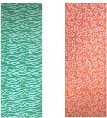 Vritraz Printed, Extra Thick, Premium, Eco Safe, Non Slip With Free Carry Bag GreenWave OrangeFlower (Pack of 2) Green 6 mm Exercise & Gym Mat, Multicolor
Vritraz Printed, Extra Thick, Premium, Eco Safe, Non Slip With Free Carry Bag GreenWave OrangeFlower (Pack of 2) Green 6 mm Exercise & Gym Mat, Multicolor