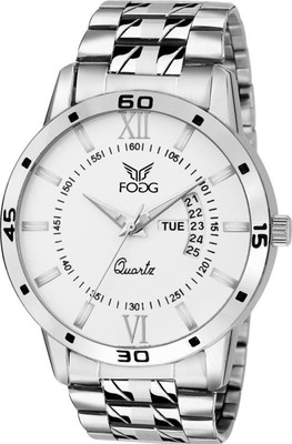 Fogg 2047-WH Day and Date Watch - For Men