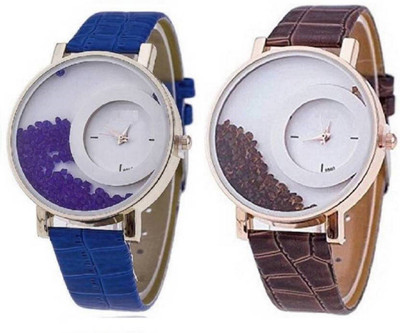 Freny Exim latest collection fancy and attractive blue and brown colour movable diamond beads in dial watches for women FE_MX_7 Watch - For Girls
Freny Exim latest collection fancy and attractive blue and brown colour movable diamond beads in dial watches for women FE_MX_7 Watch - For Girls