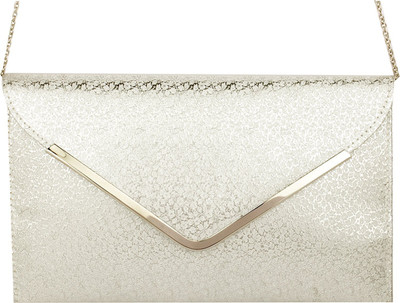 Uno Covers Casual Silver Clutch