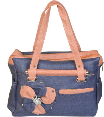 RB FASHION Hand-held Bag(Orange, Blue), Blue;orange