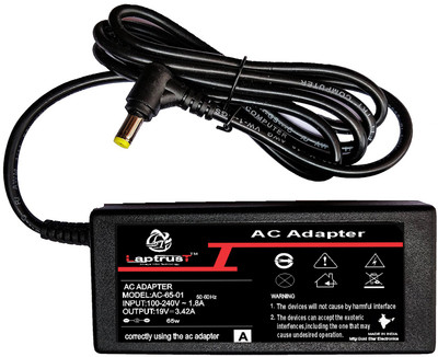 Laptrust 19V 3.42A 240V ACER AC Adapters 123 65 W Adapter(Power Cord Included)