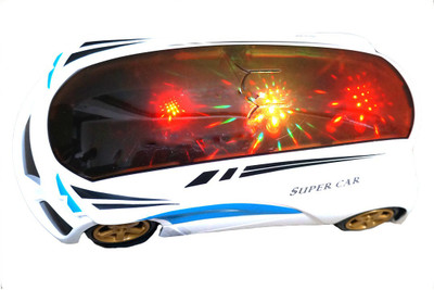 Muren 3D Lighing & Musical Car(White)