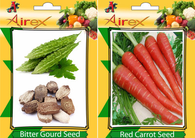 Airex Bitter Gourd and Red Carrot Vegetables Seeds (Pack Of 25 Seeds * 2 Per Packet) Seed(25 per packet)
Airex Bitter Gourd and Red Carrot Vegetables Seeds (Pack Of 25 Seeds * 2 Per Packet) Seed(25 per packet)
