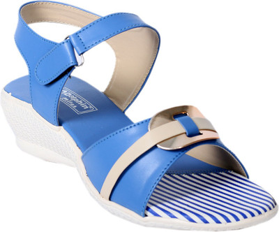 Dolphin Miles Women Blue Wedges