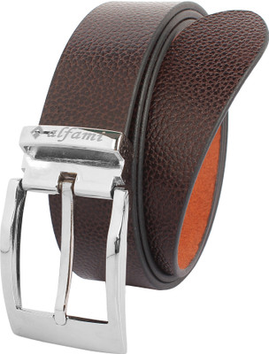 Alfami Men Casual, Formal Brown Genuine Leather Belt, Lc brown